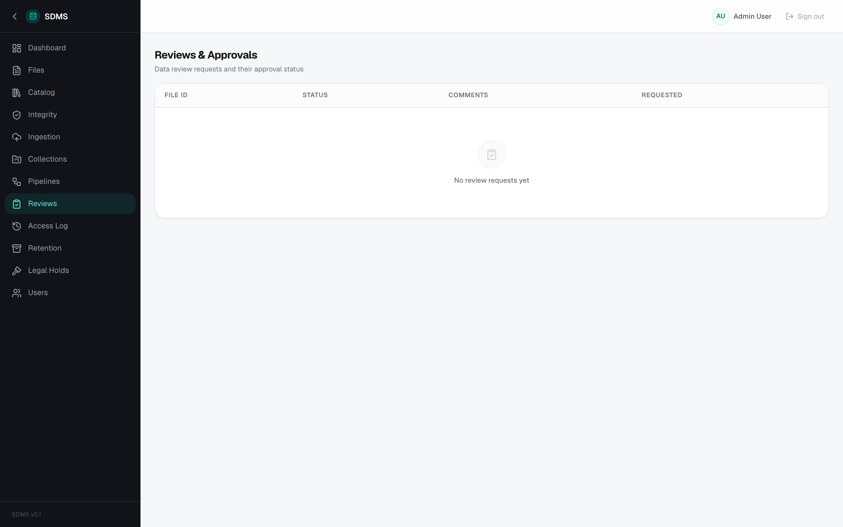 SDMS — Reviews